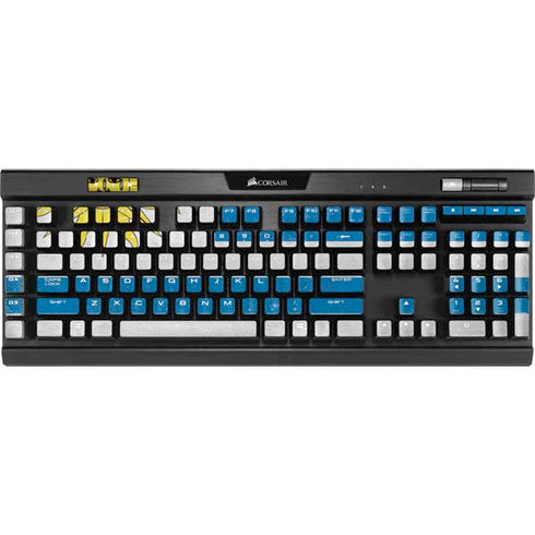 Uraguay Flag Distressed K95 RGB PLATINUM Mechanical Gaming Keyboard Skin